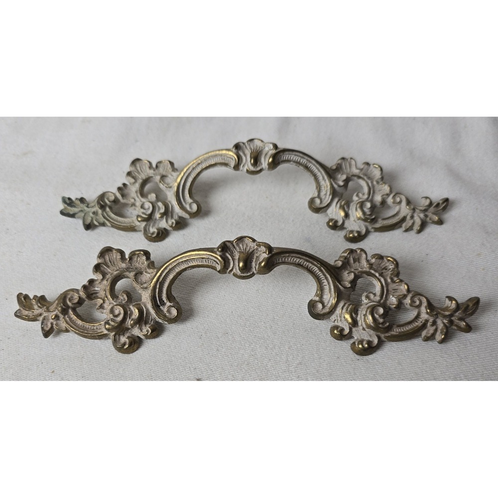 Vintage Pull French Provincial Drawer Pull 7 1/2" Long ‎ 3" Center K377 150